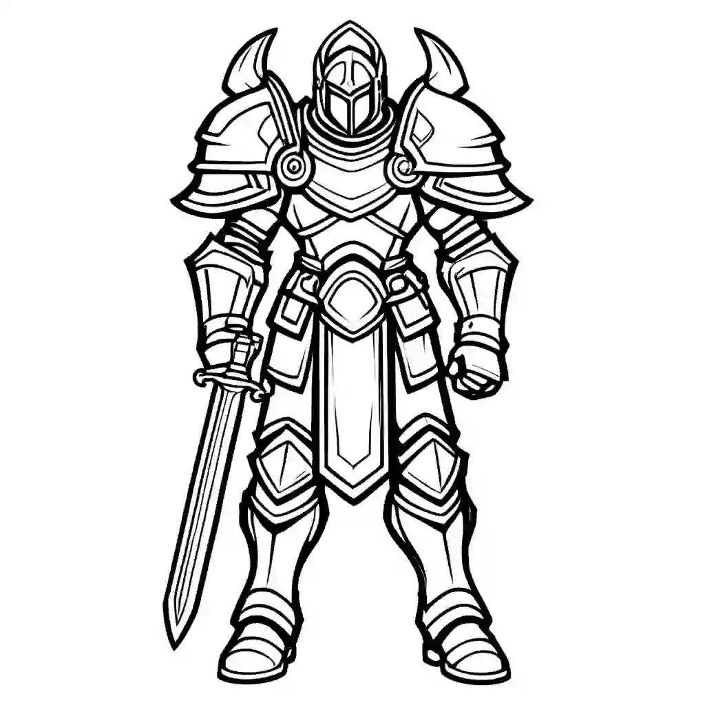 Paladins coloring pages